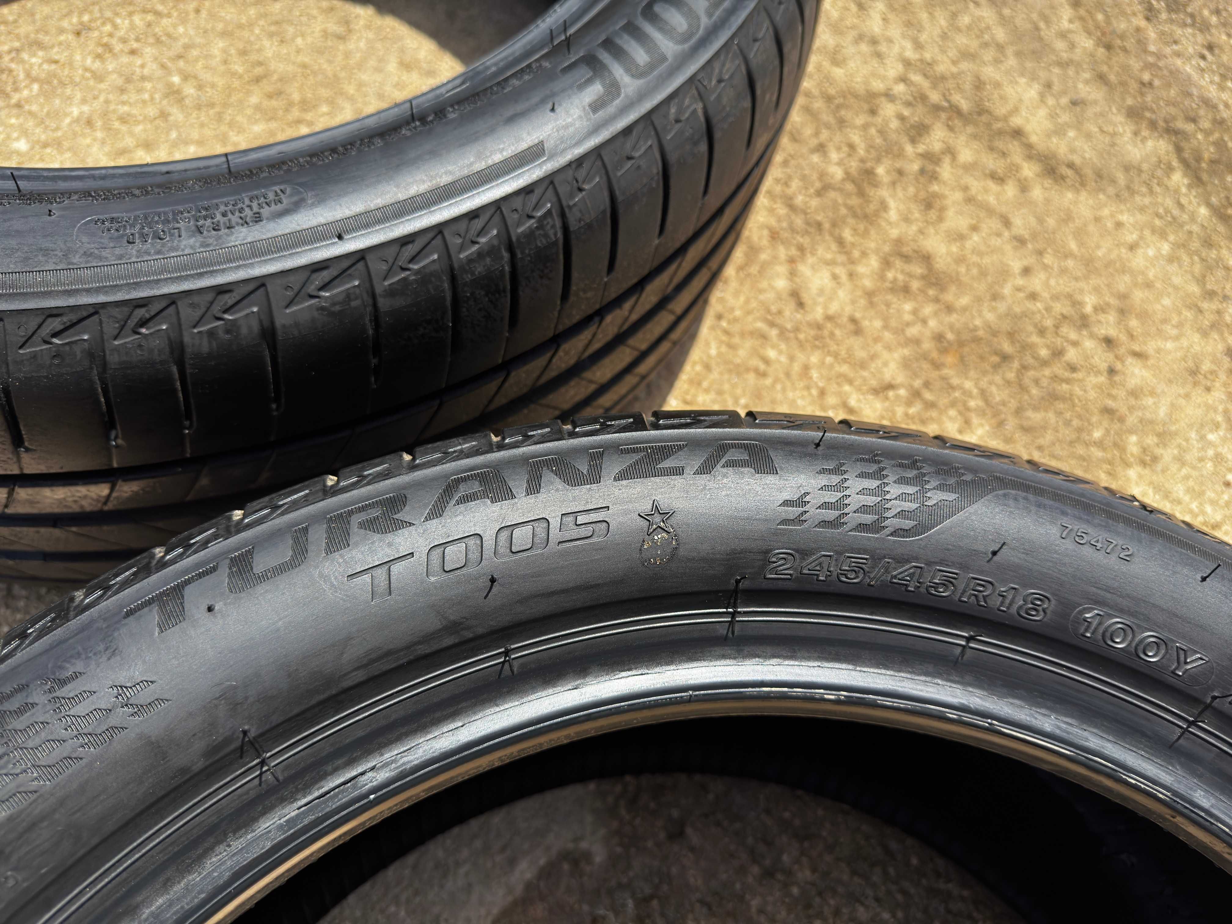 2 Pneus Bridgestone 245/45R18 T005 100Y XL TL