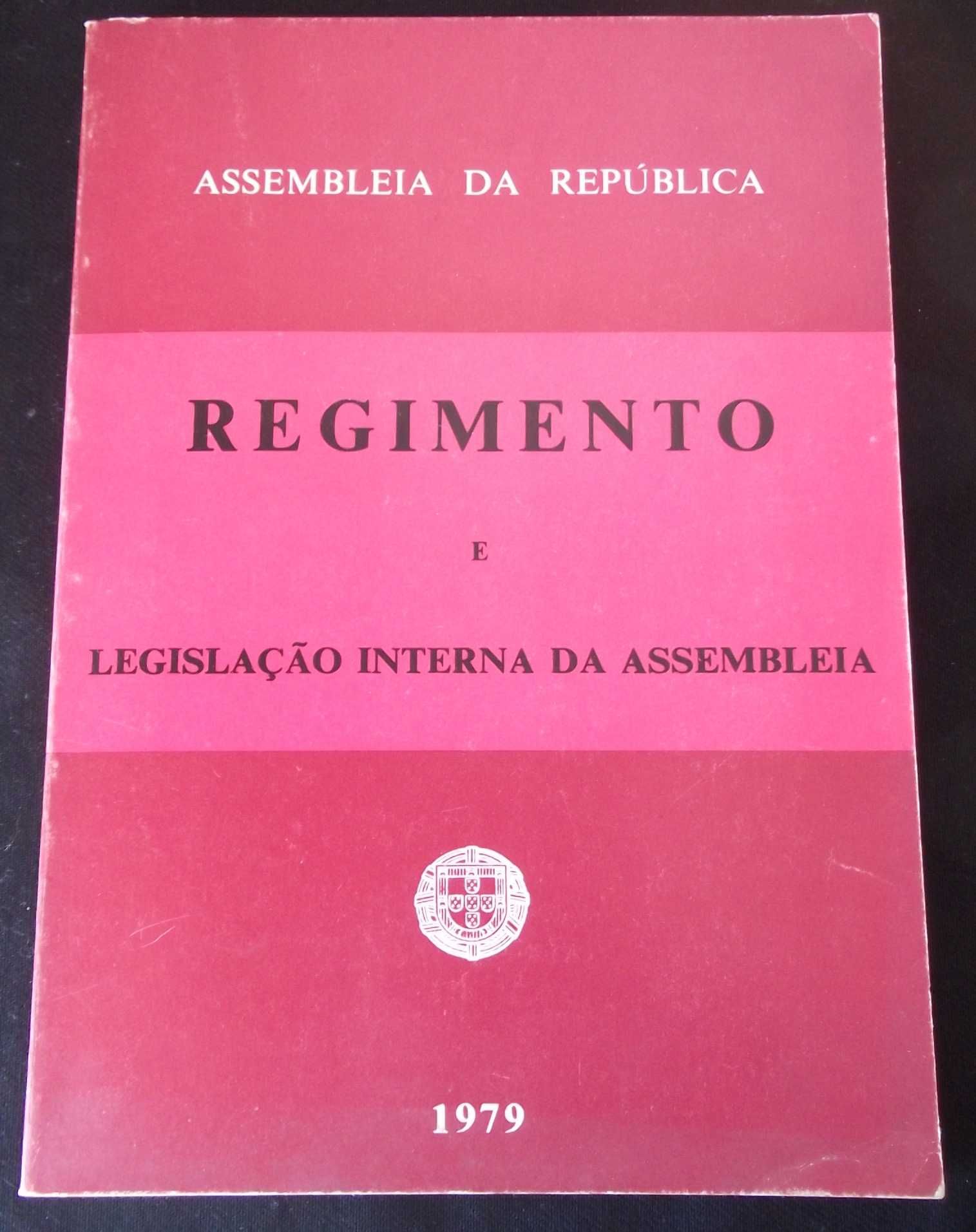 Livro Regimento e legislação interna Assembleia República 1979