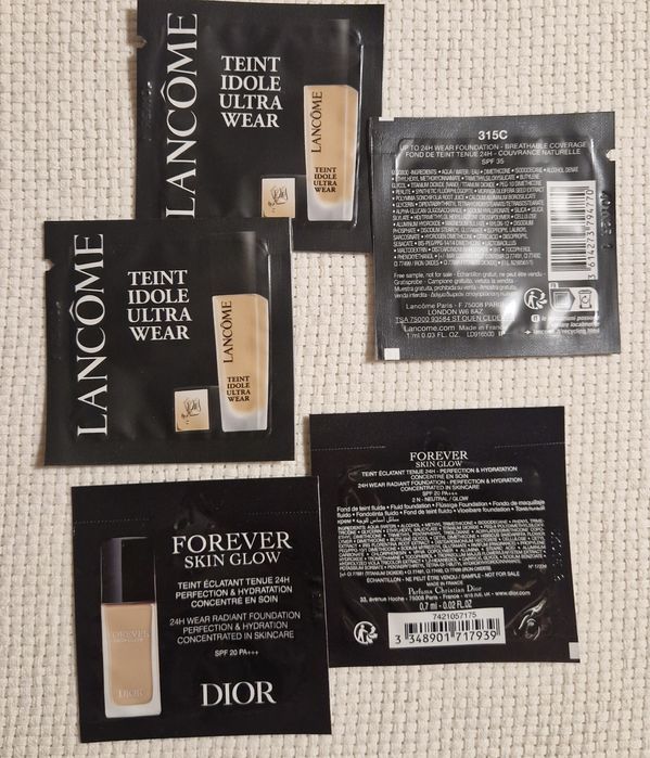 Lancome teint idole ultra wear podkład dior forever skin glow
