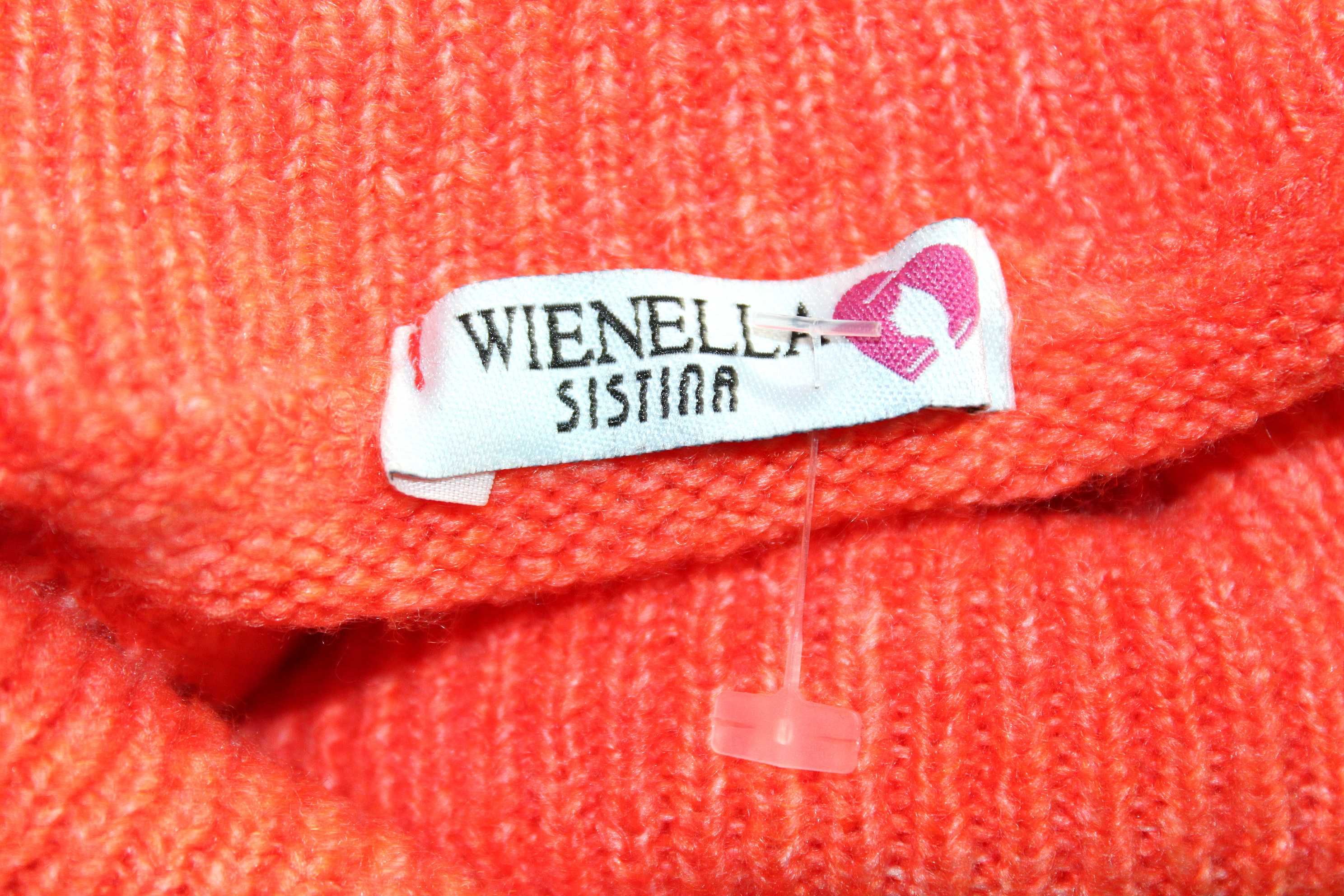 T3 VIENELLA Damski Sweter Golf Perełki 44 XXL