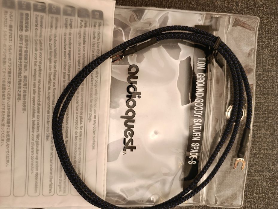 Audioquest Ground Goody SATURN SPADE-S 1 m GRAMOFON uziemienie