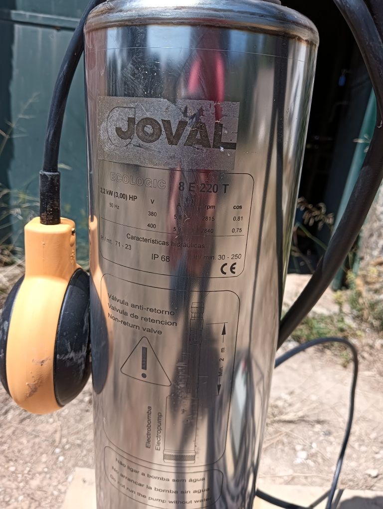 Eletrobomba submersível 3cv Joval