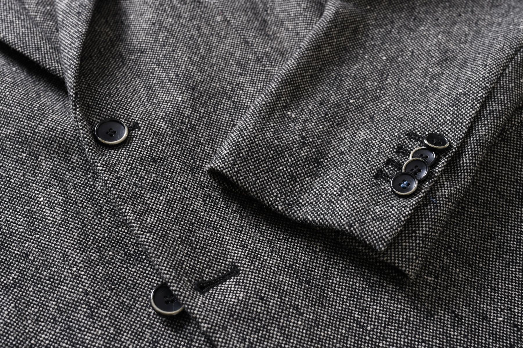 SISLEY ciepła melanżowa marynarka męska blezer 51% wełna slim fit r 50