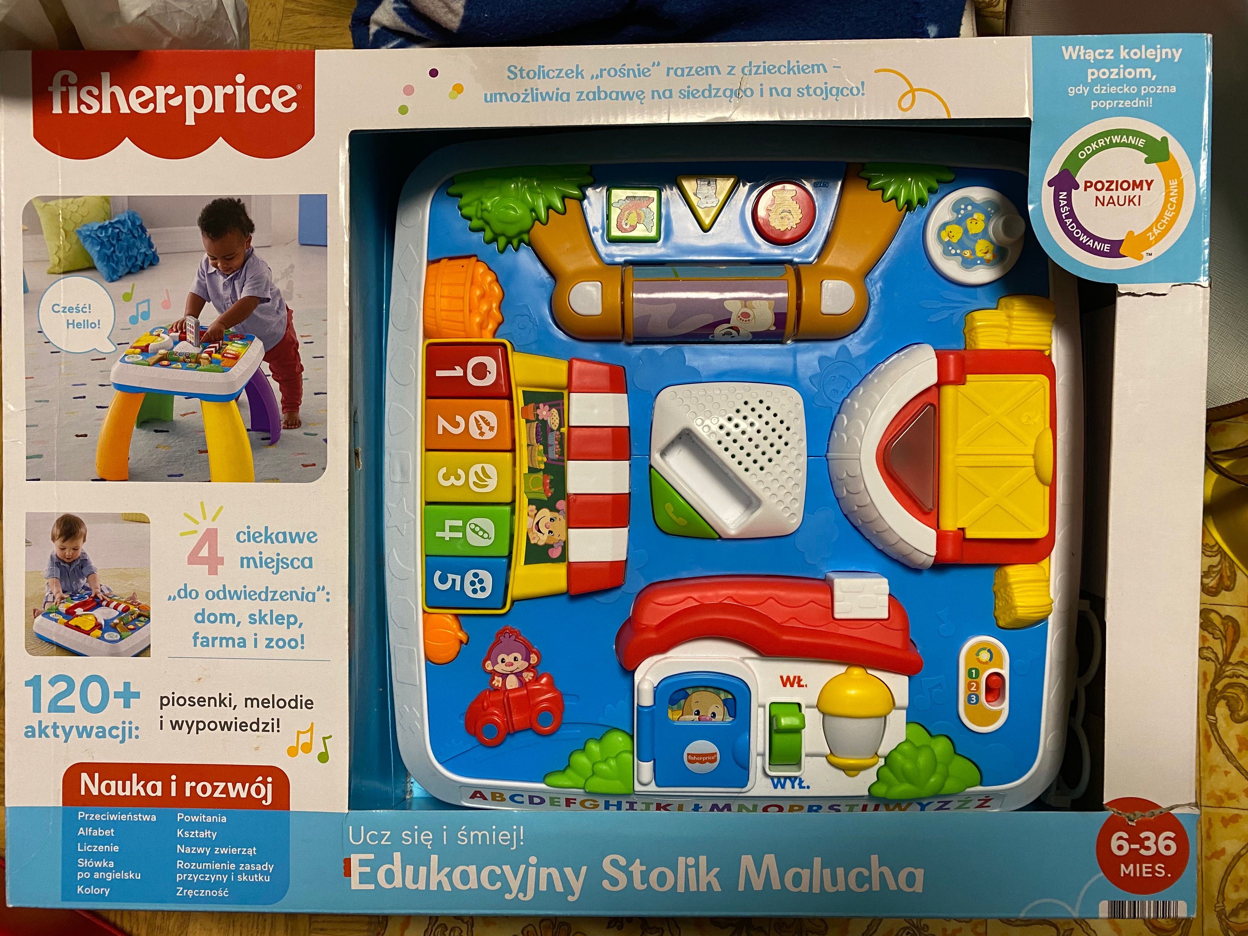 Nowy Edukacyjny stolik malucha Fisher-price