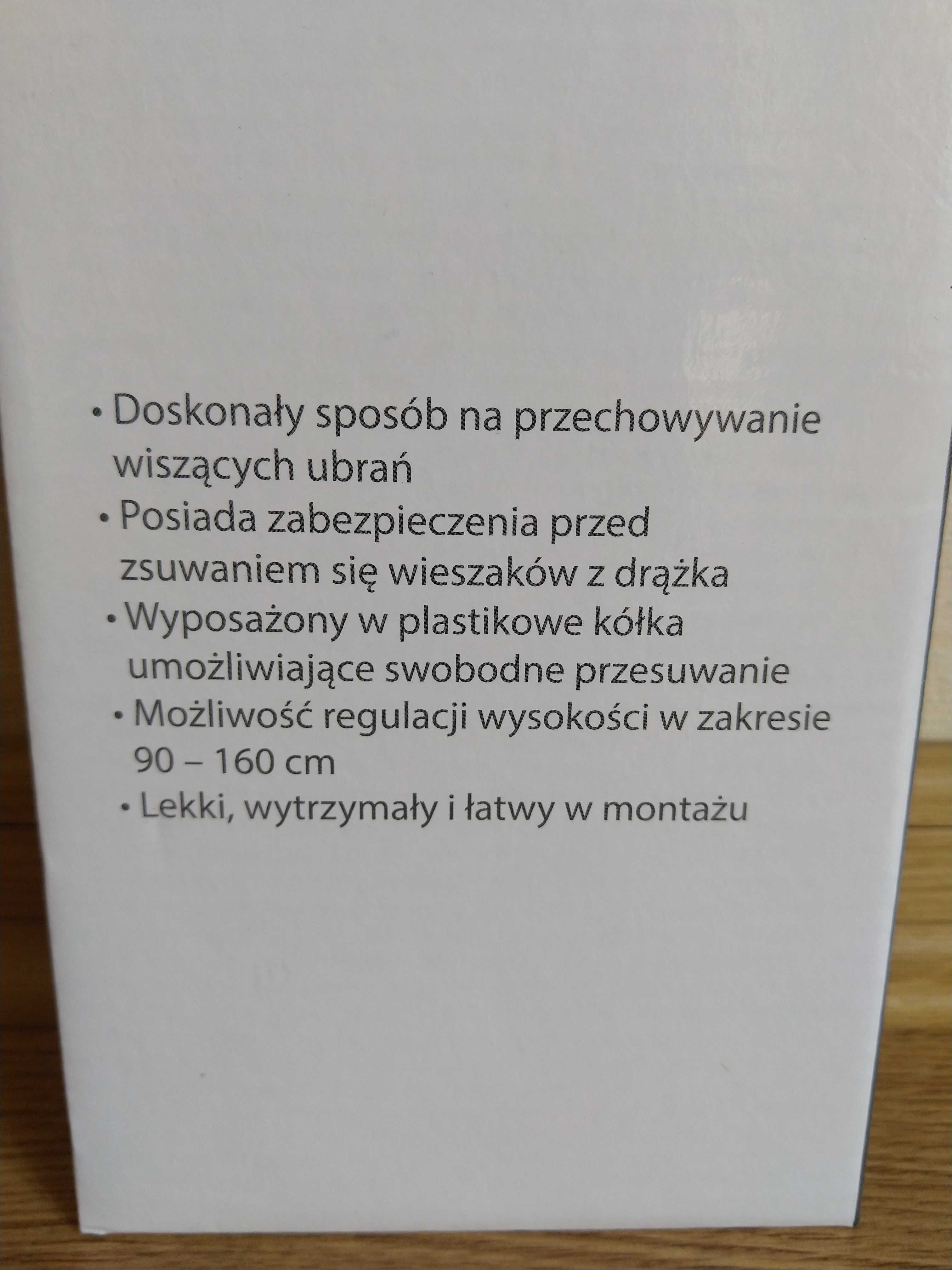 OKAZJA Stojak na ubrania wieszak pojedynczy reling Wysyłam