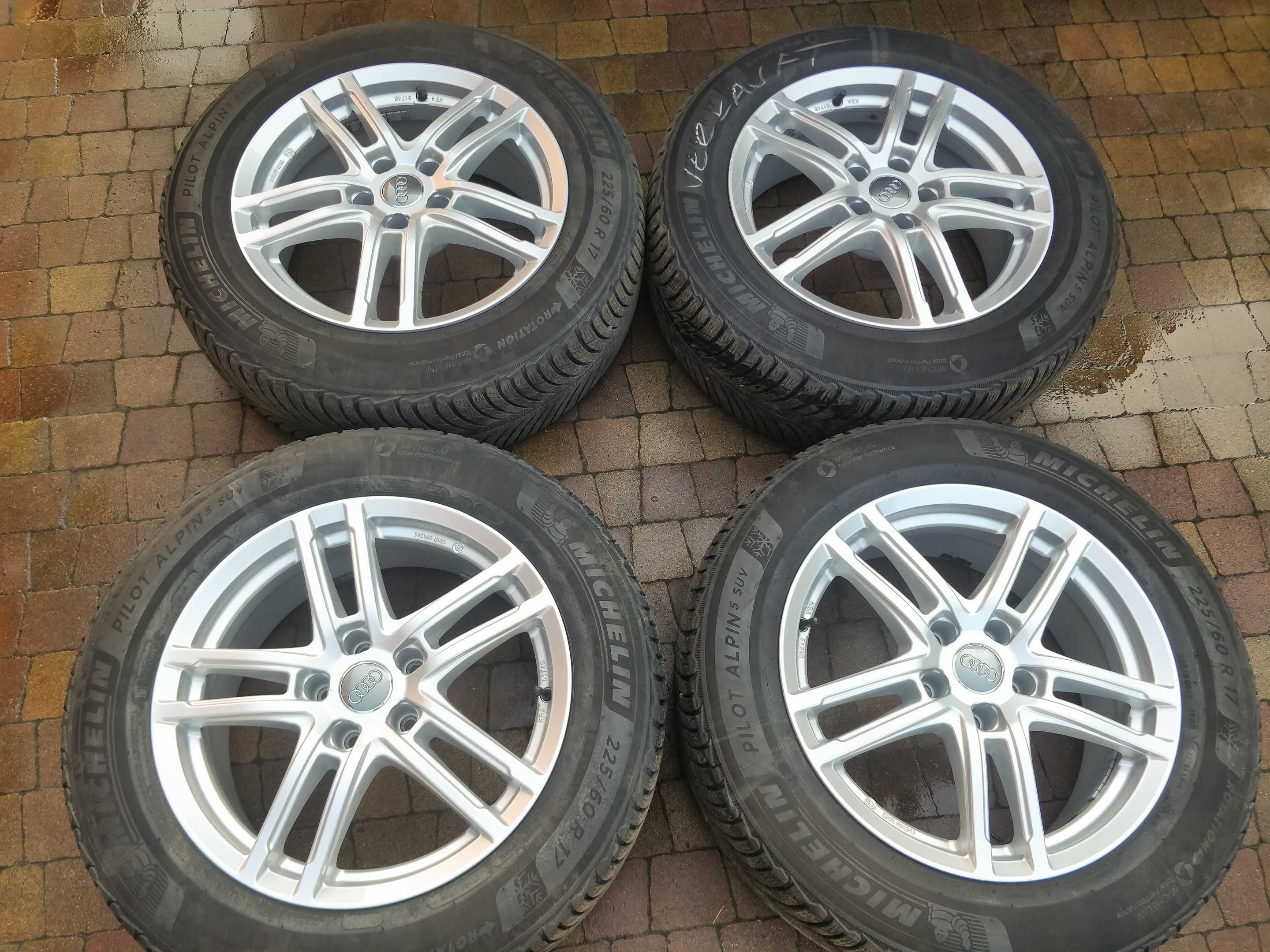 3390. Alufelgi 17" Audi A4 B8 B9 A6 C7 A8 D3 5x112 7.5 ET36 proste