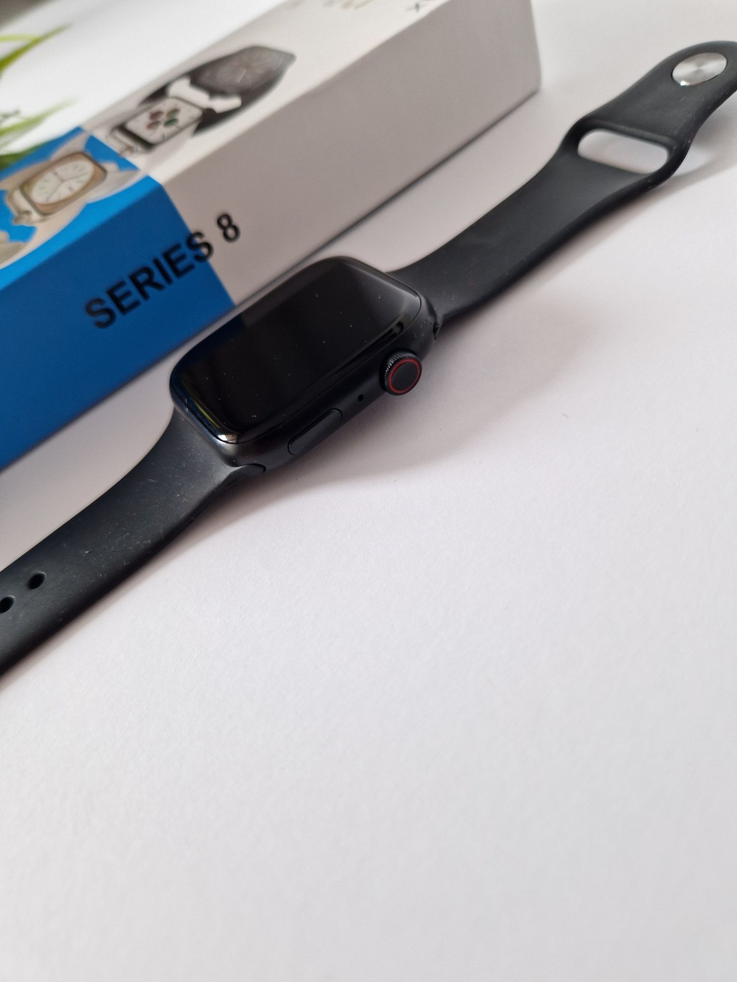 Smartwatch s8+max, komplet, czarny