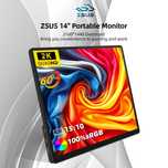 Портативний монітор ZSUS 14A-2K black 2160x1440 14''