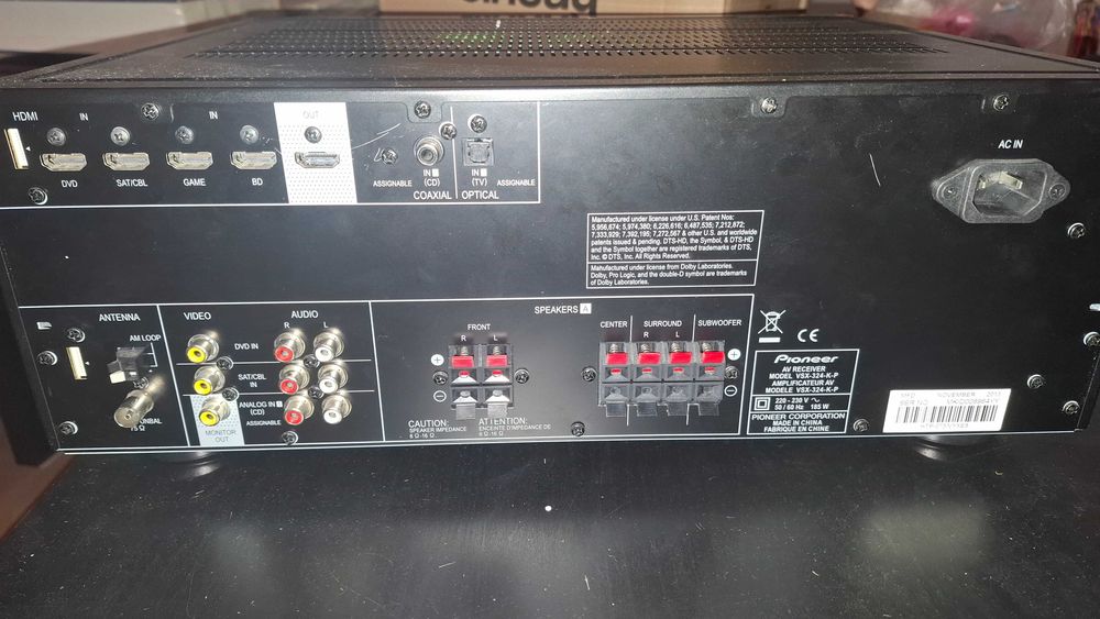Zestaw kina domowego Pioneer HTP-072 (vsx-324 + głośniki 5.1)