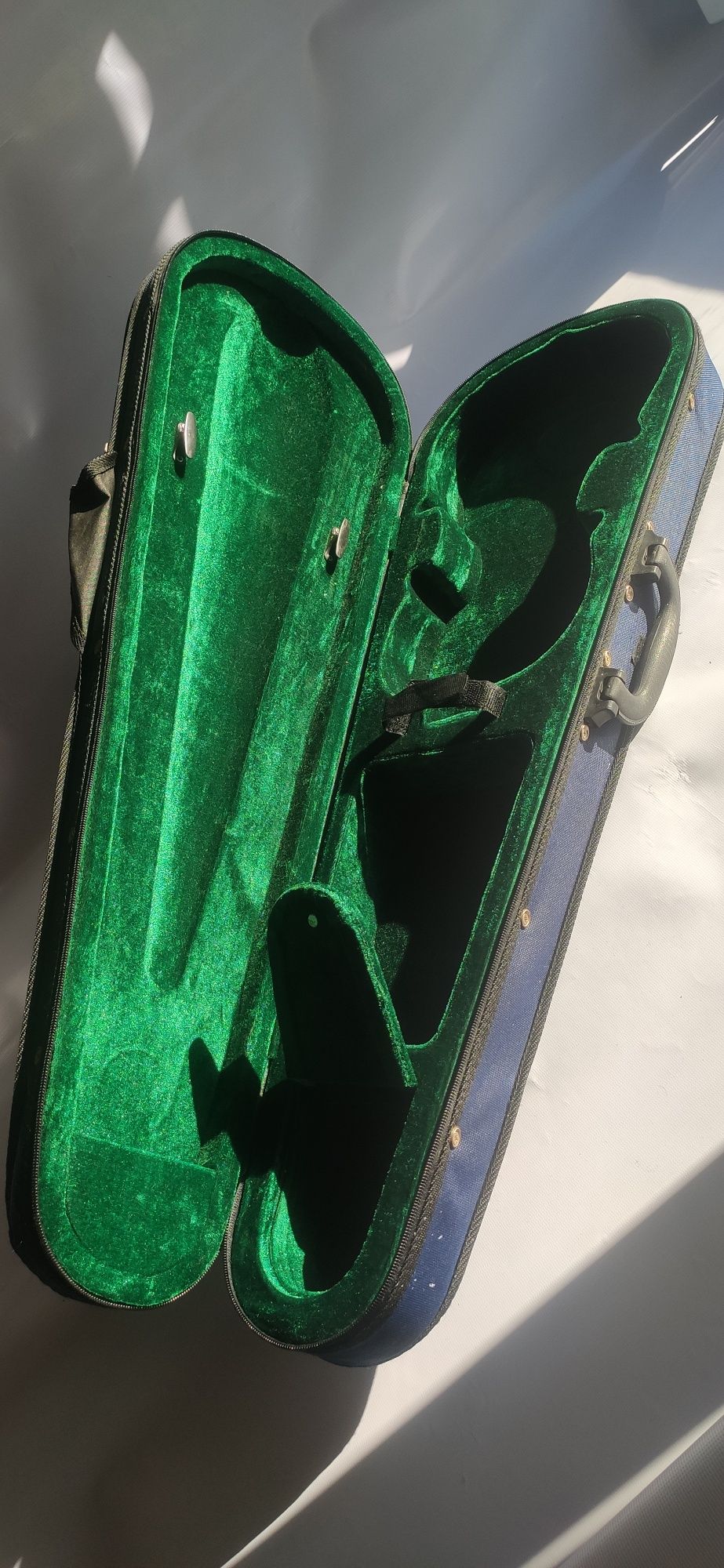 Estojo Violino Case veludo Verde