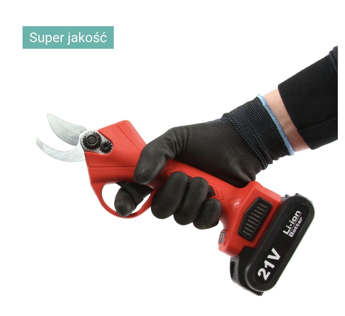 Sekator akumulatorowy kowadełkowy, nożyce  elektryczne + 2 baterie