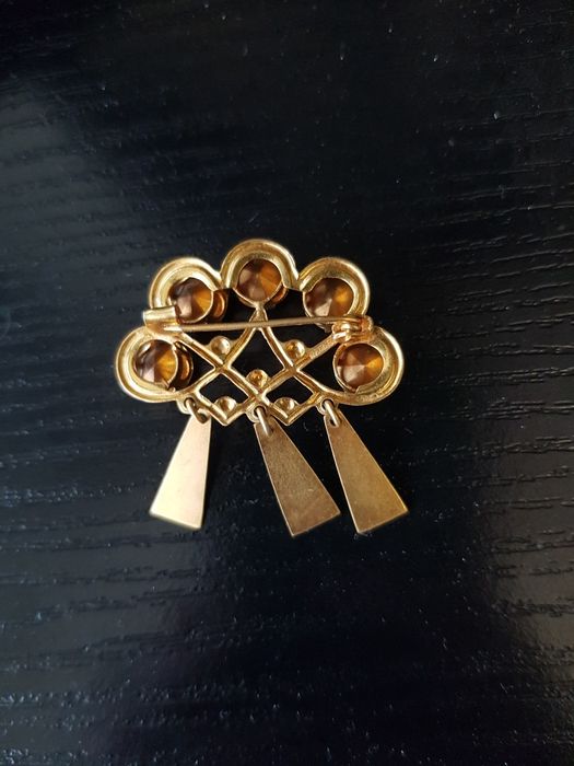 Брошь винтажная "Кокошник" СССР