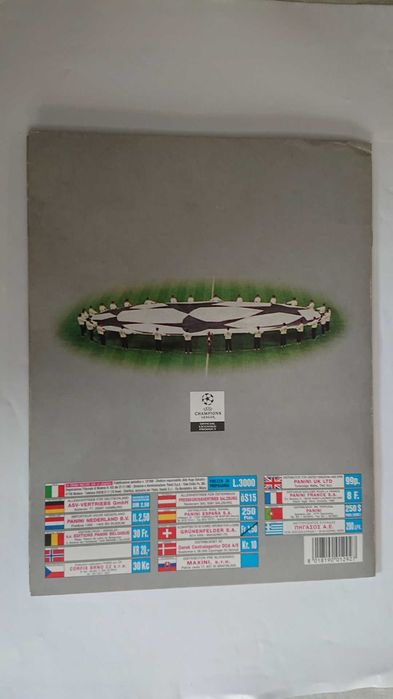 Caderneta Champions League 1999/2000 - PANINI
