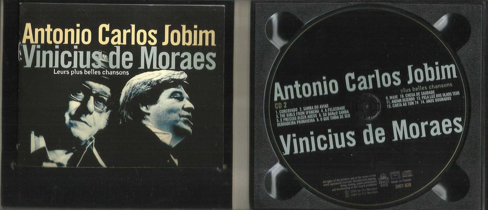 Antonio Jobim, Vinicius de Moraes - Leurs Plus Belles Chansons (2 CD)