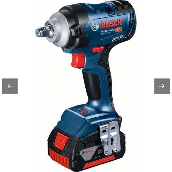 Набір  Гайковерт  Bosch GDS 18V400 нm  2 ак -5,0 Am
