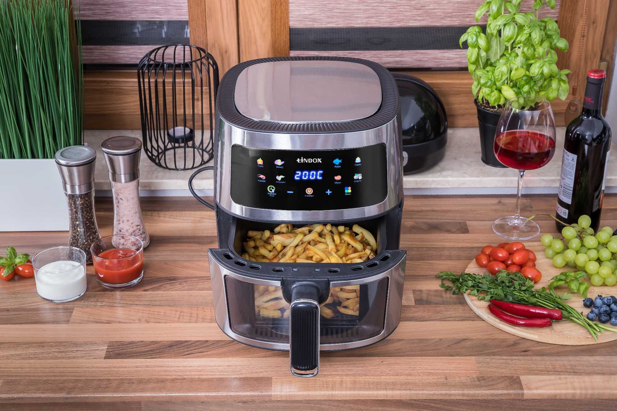 Frytkownica 5L 1400W beztłuszczowa LINBOX Air Fryer