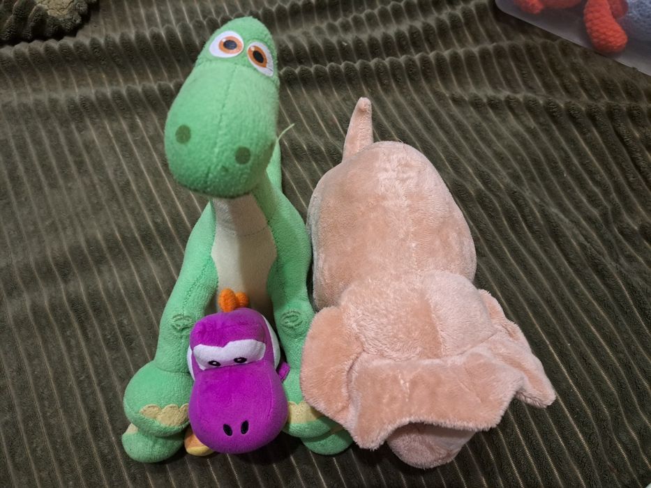Продам динрзавров мягких,зайка,мишка