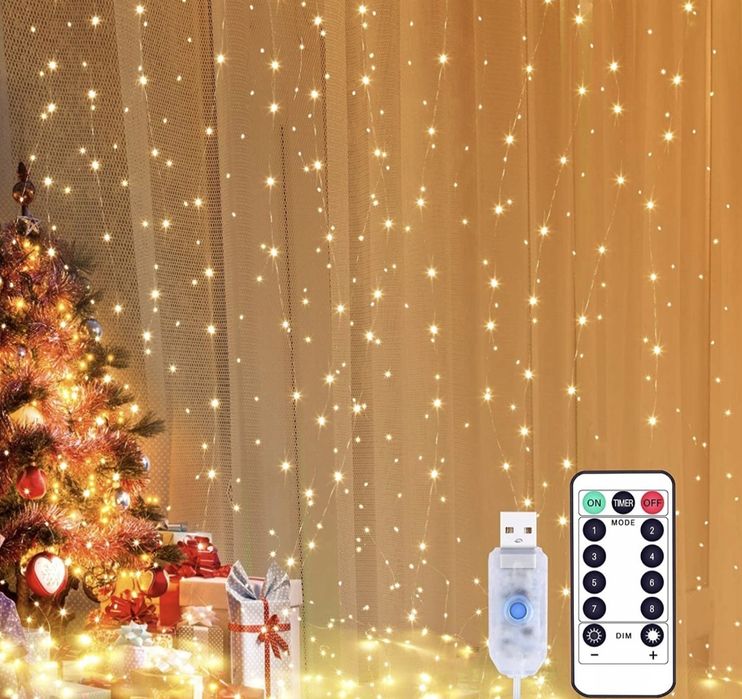 Kurtyna LED microdioda CHRISTMAS