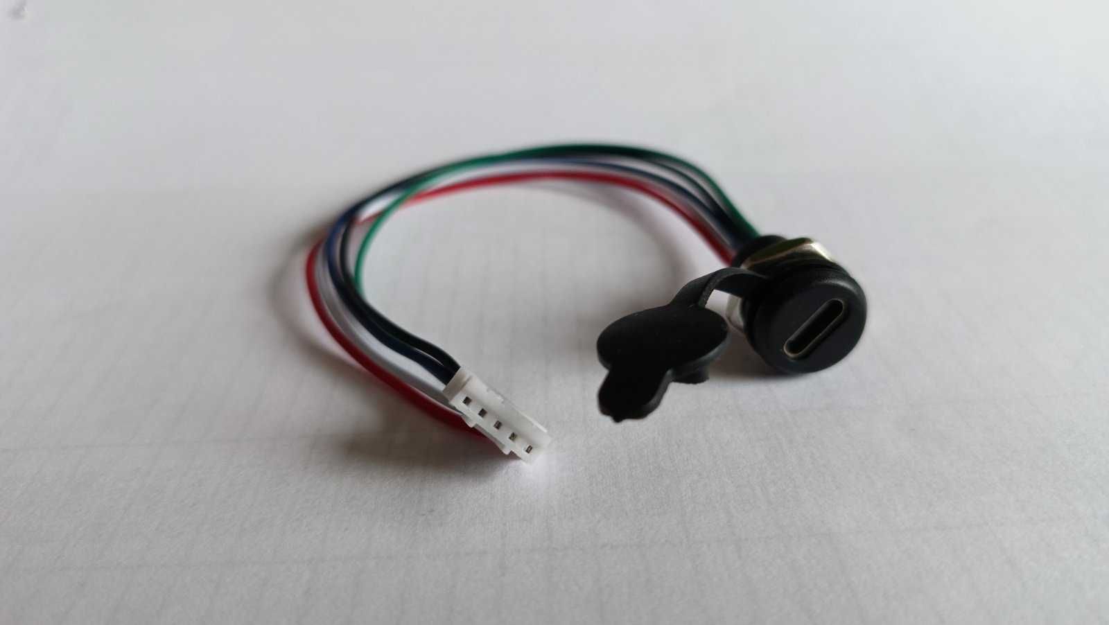 разъем TYPE-C для монтажа влагозащитный (4-5-6-PIN) быстрая зарядка