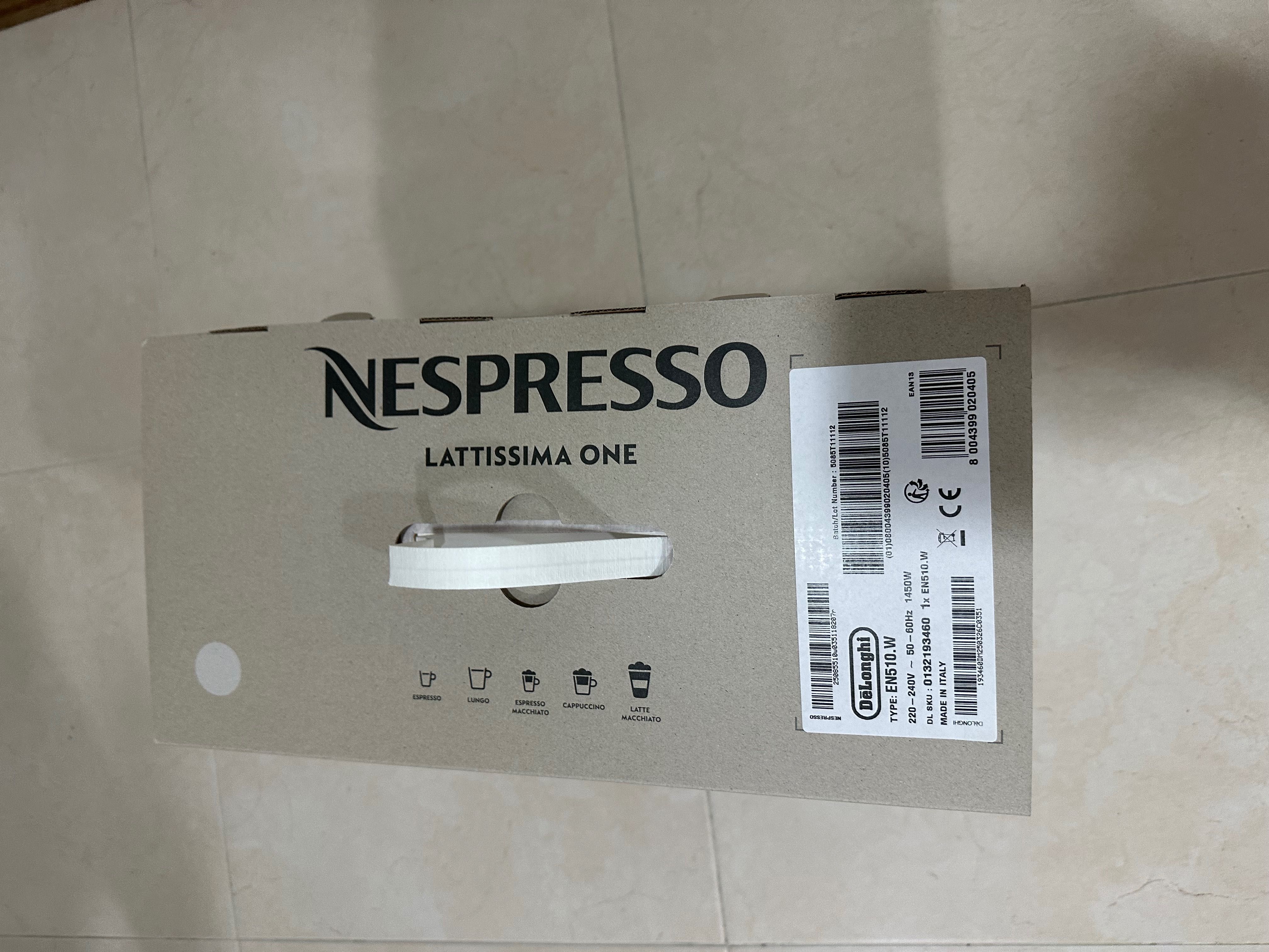 Máquina café Nespresso Latissima One