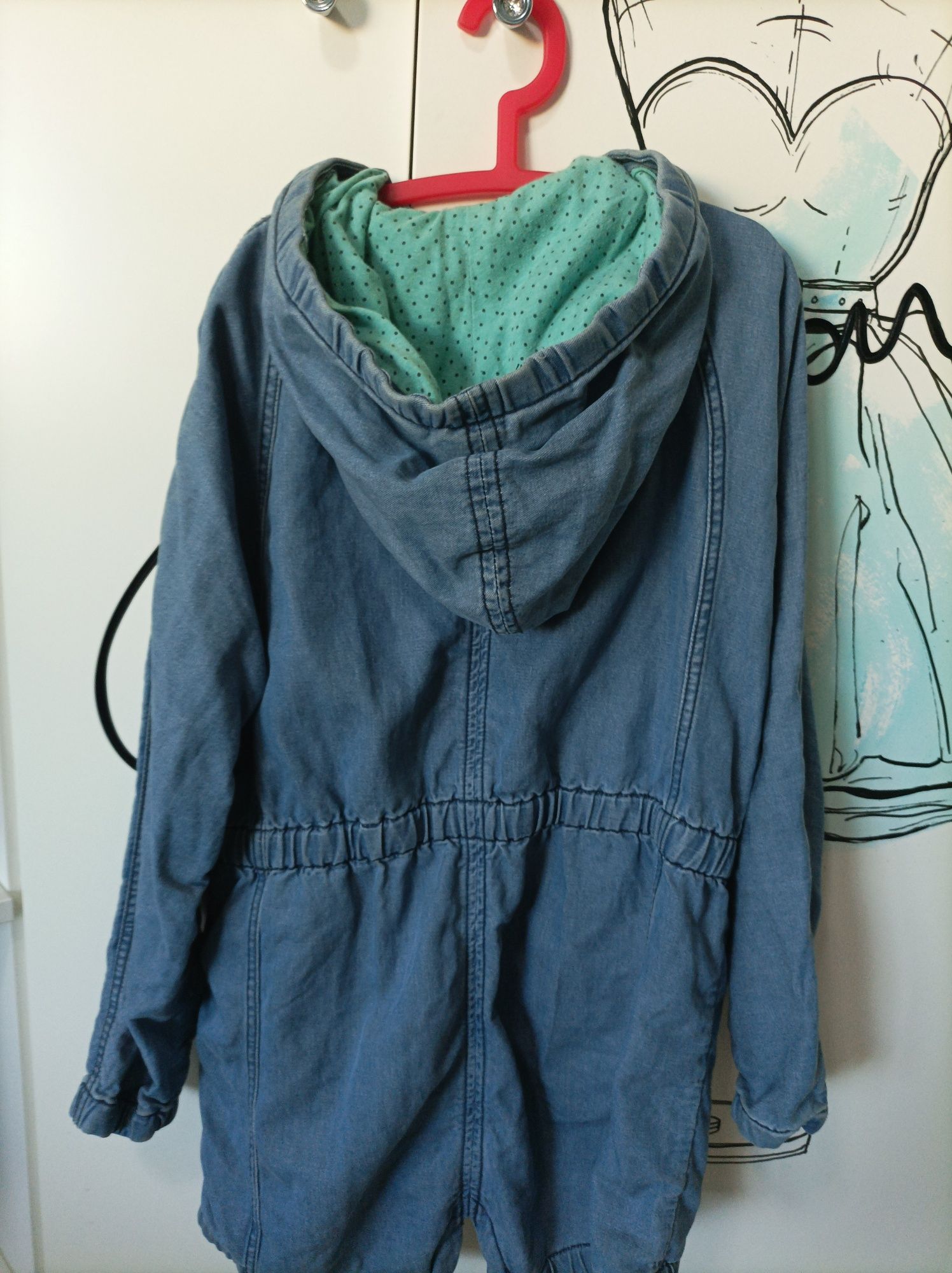 Parka jeans Reserved rozmiar 140