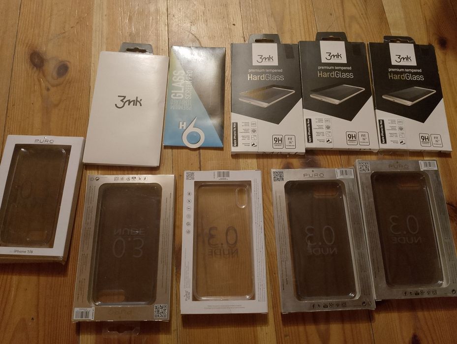 Szkło hartowane i etui do telefonu