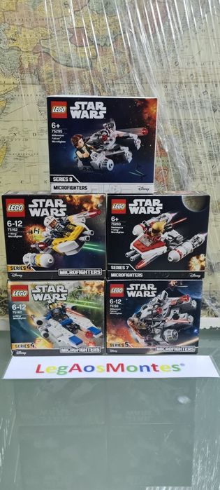 Lego star wars microfighters serie 1, 2, 3, 4 e outras. Selados.