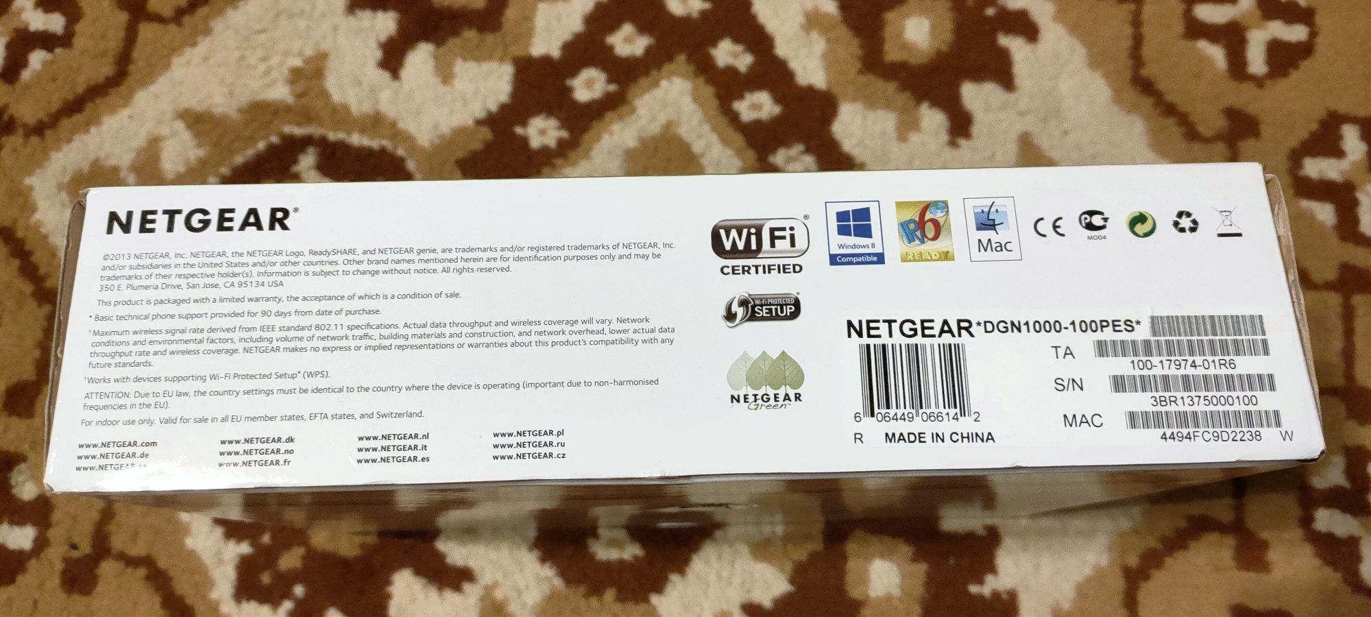 Router NETGEAR DGN 1000 wireless DSL modem