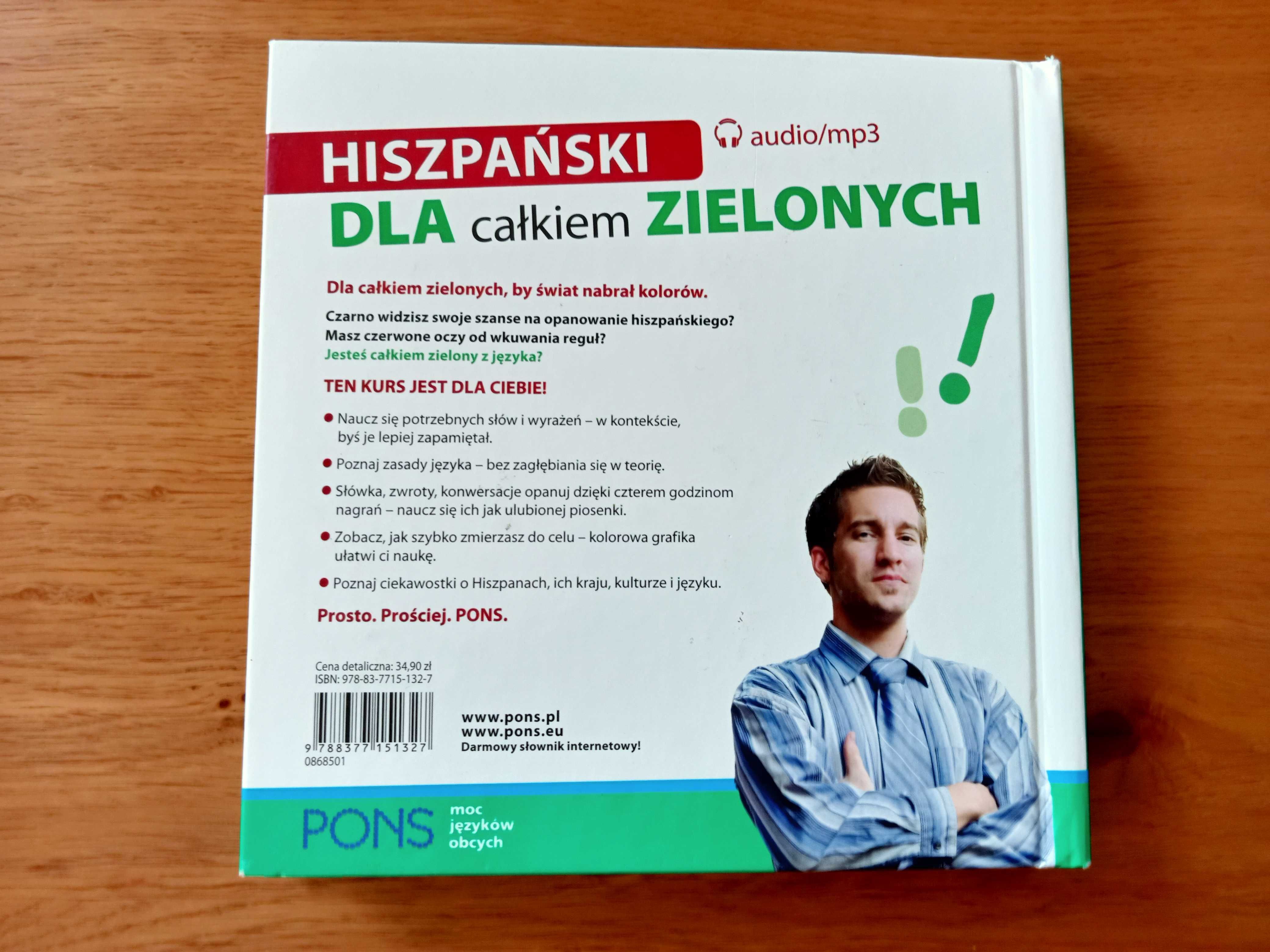 Hiszpański dla Całkiem Zielonych/ PONS/ książka + 2 CD/LektorKlett