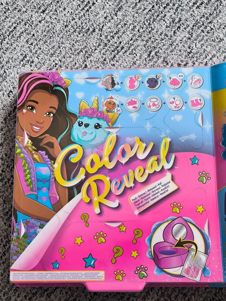 Lalka Barbie Color reveal Jednorożec niespodzianka urodziny prezent