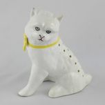 Paliteiro em Porcelana SP Coimbra em forma de gato