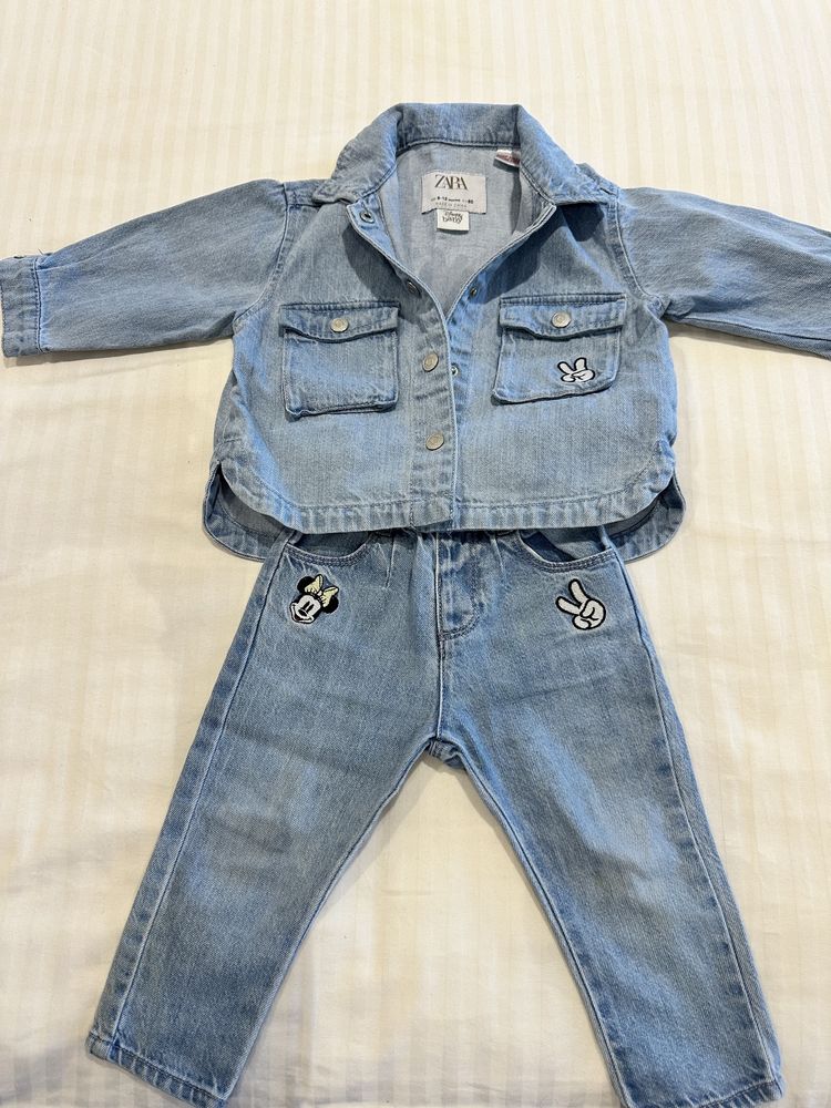 Дитячий джинсовий костюм Zara