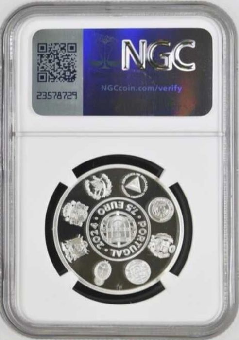 Moeda Certificada 7,50€ Elétrico da Bica Lisboa PRATA PROOF