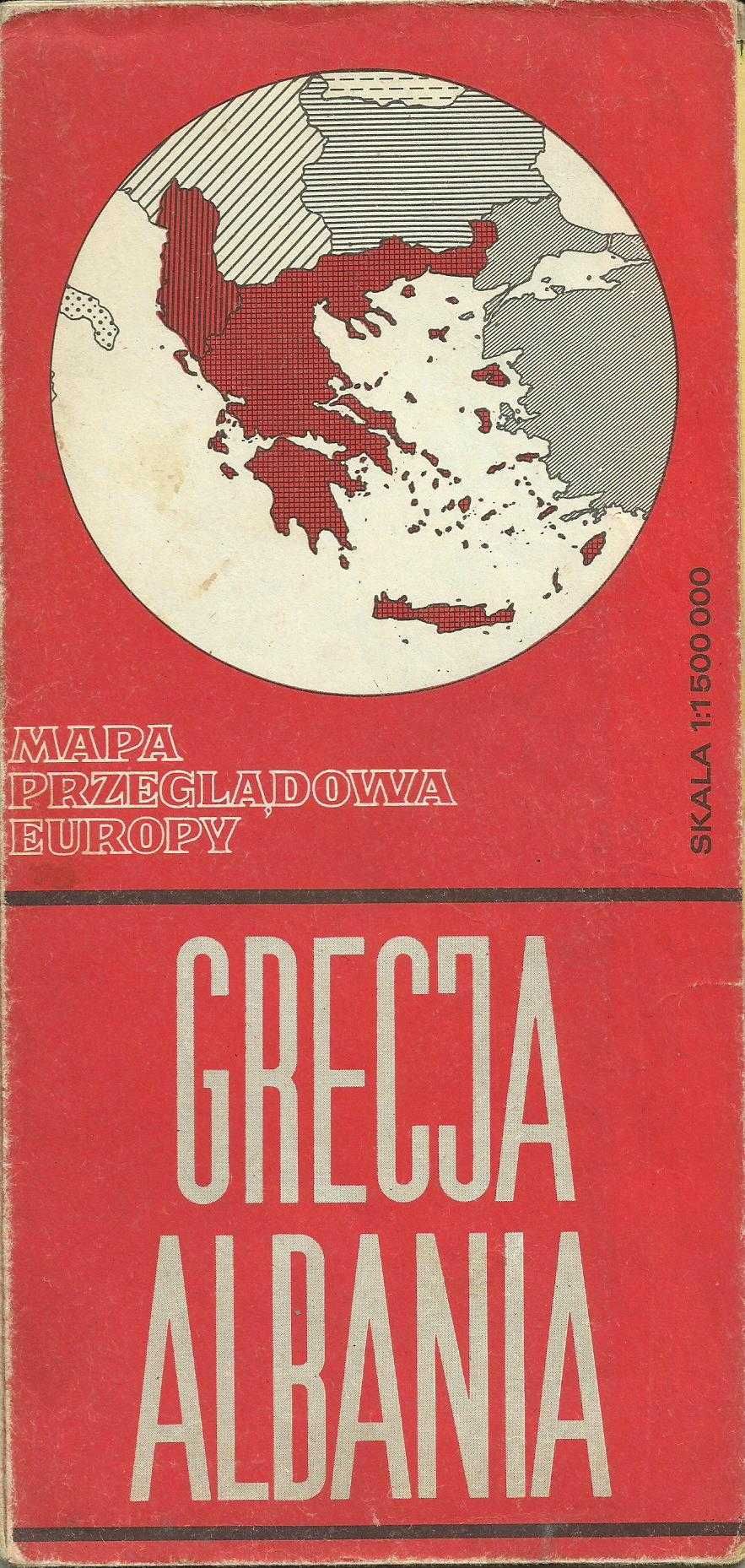 Stare mapy przeglądowe Europy, 1982 / 85 r. PRL