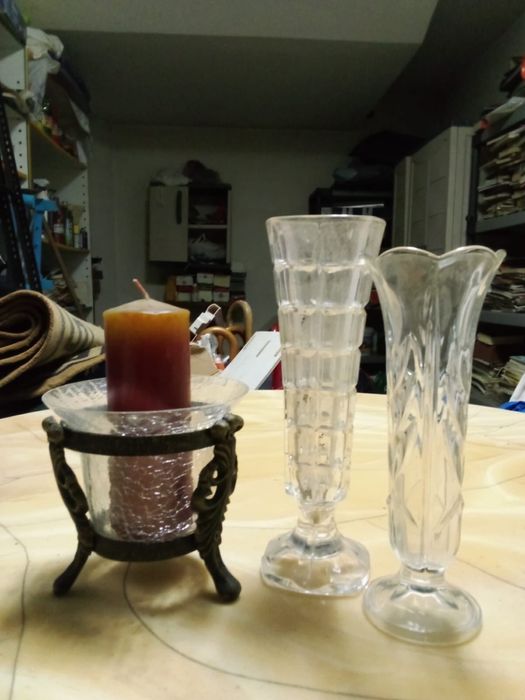 Conjunto de peças em vidro Vintage