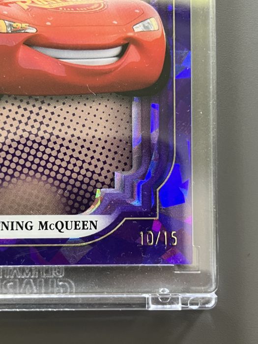 Disney Topps Chrome Sapphire Lightning McQueen /15