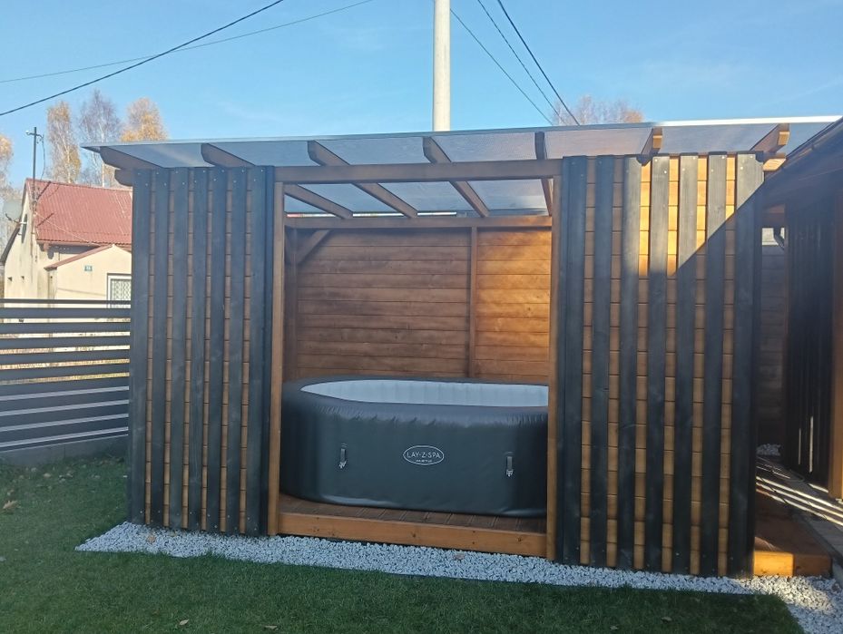 Zabudowa Jacuzzi ogrodowe wiaty zadaszenia