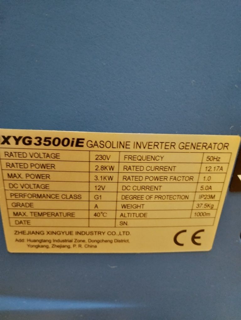 Генератор інверторний бензиновий TTG XYG3500IE 3.1 KW + USB порт