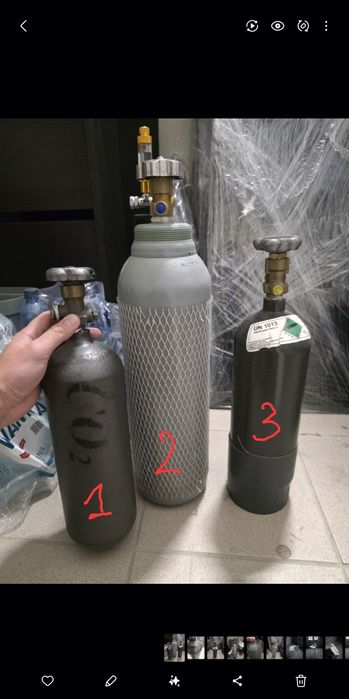Butla dwutlenek węgla CO2, 3 szt.