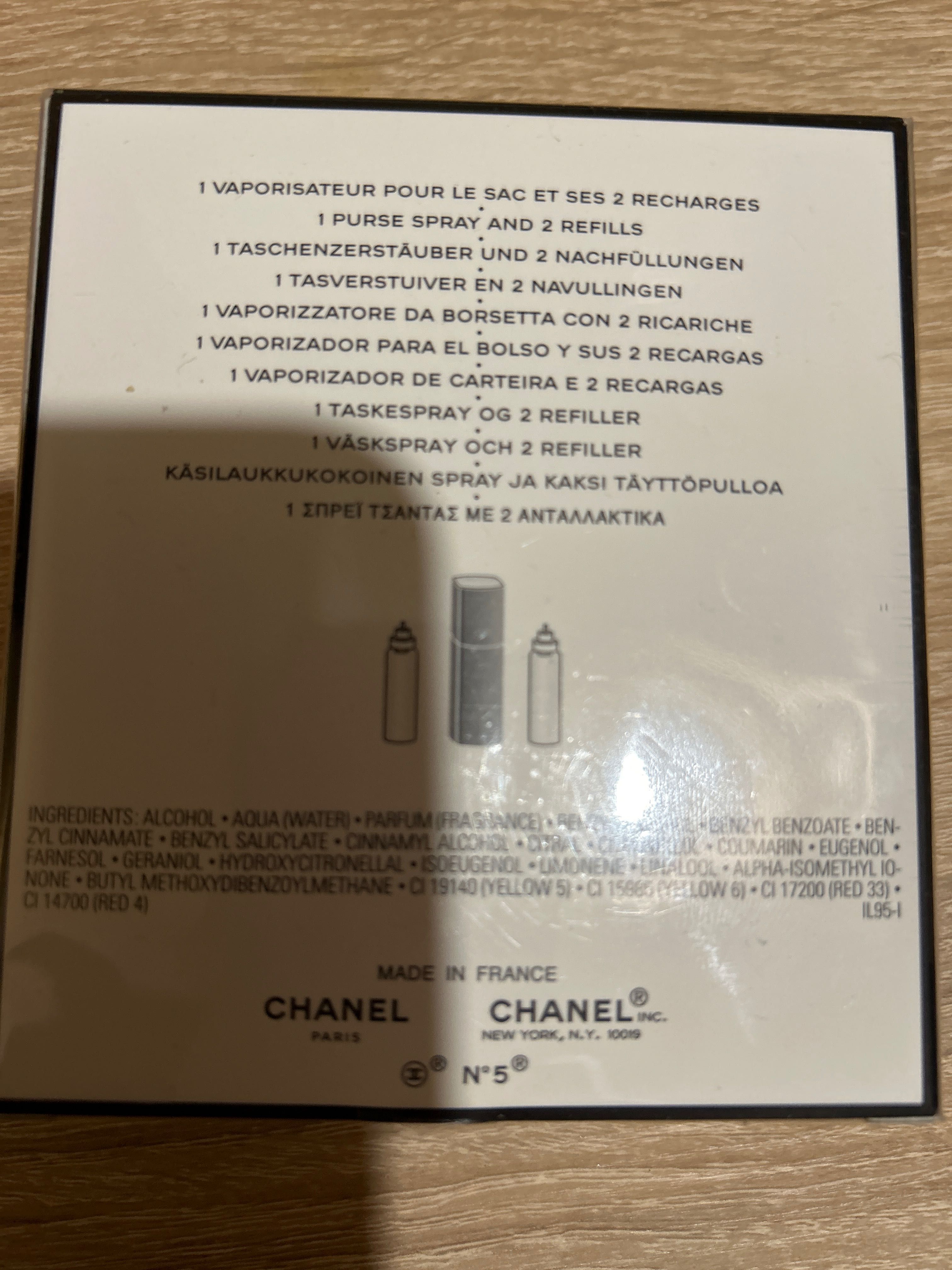 Autentyczny CHANEL 5 Eau de Parfum 3 x 20ml