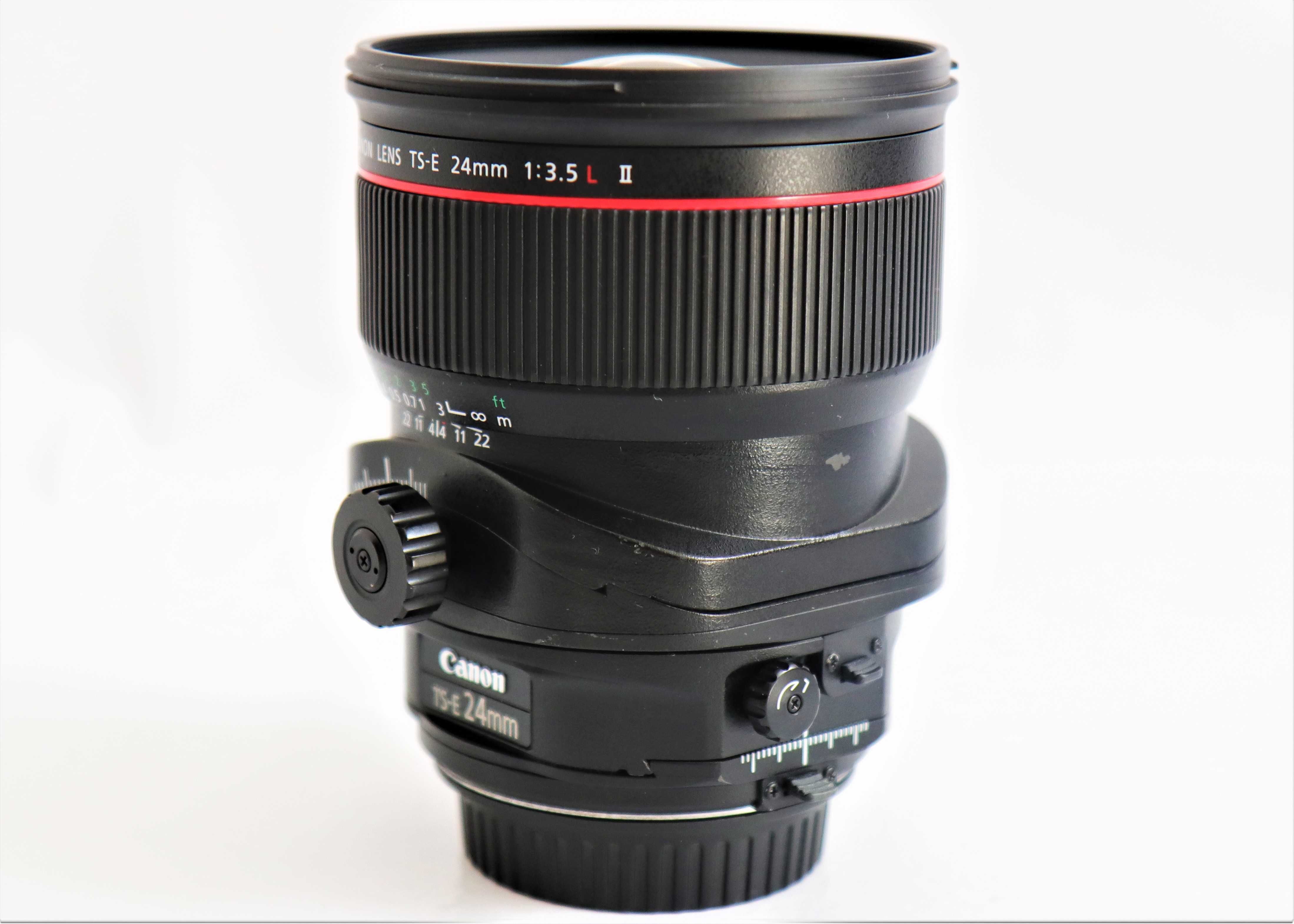 Lente Canon TS-E 24mm f/3.5 L Mark II objetiva como nova
