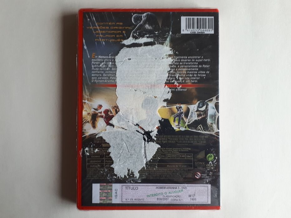 DVD Sininho / Homem Aranha 3 (Selados)