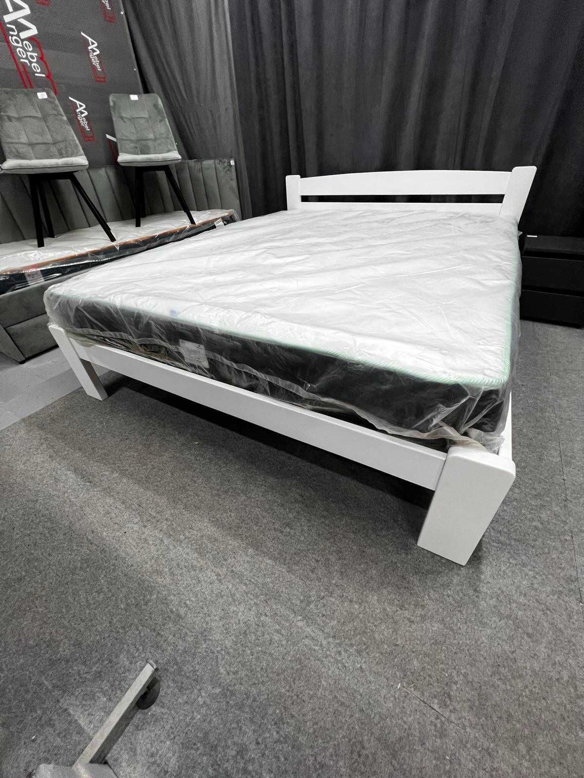 Ліжко з бука масив в білому кольорі Відправка по Україні безкоштовно