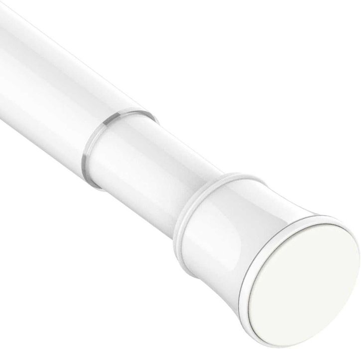 Biały drążek teleskopowy 170–260 cm Ø25 mm bez wiercenia