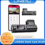 LINGDU D100 з вмонтованим GPS та Wifi відеореєстратор видеорегистратор