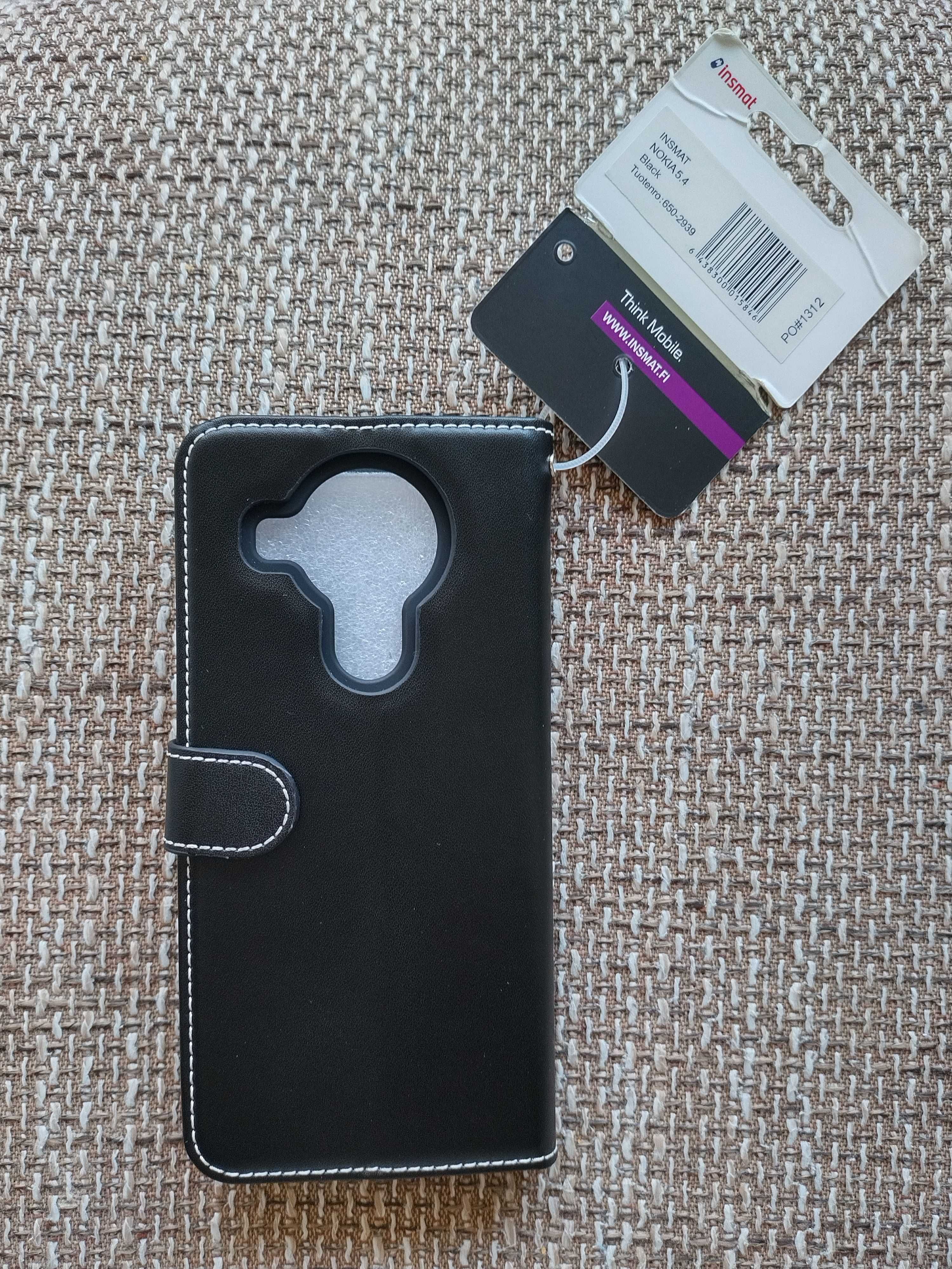 Czarne eleganckie etui do Nokia 5.4