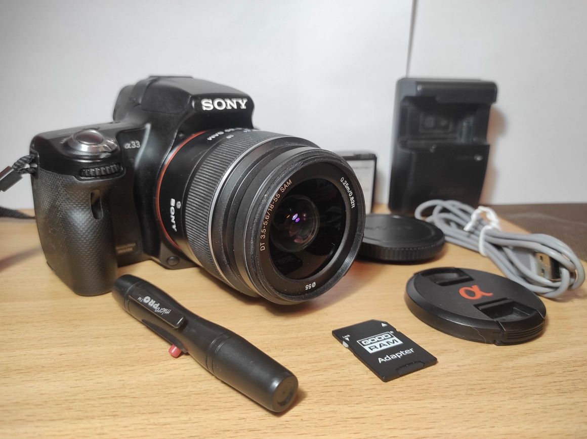 Фотоаппарат Sony Alpha SLT-A33 Kit 18-55mm