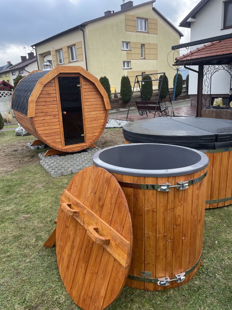 Sauna ogrodowa, bania ruska, balia, jacuzzi, beczka do schładzania