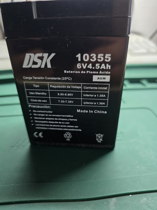 Bateria de 6v 4.5Ah
