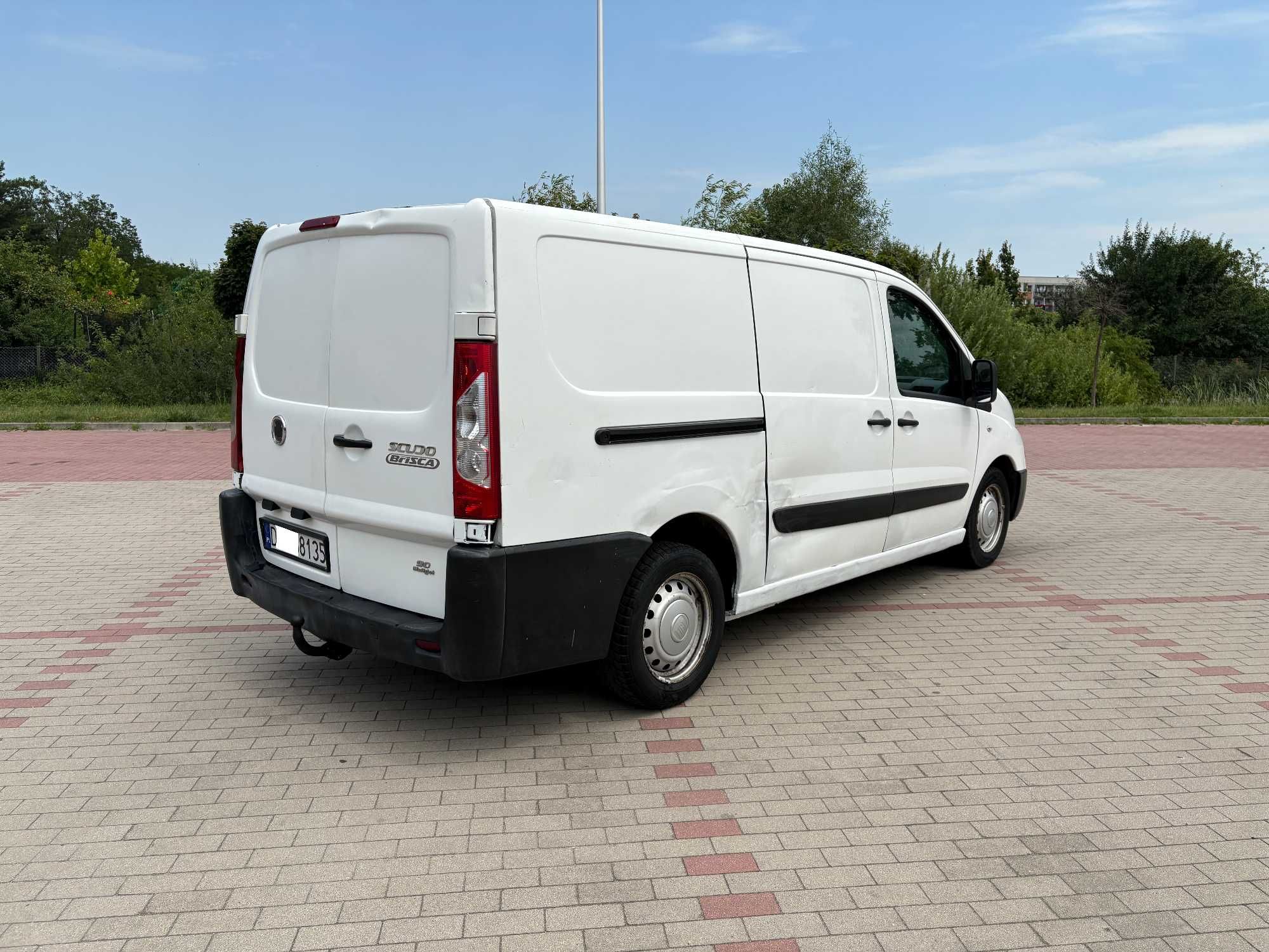 Fiat Scudo long 2.0hdi 120km. rok 2008 3 osobowy zarejestrowany klima
